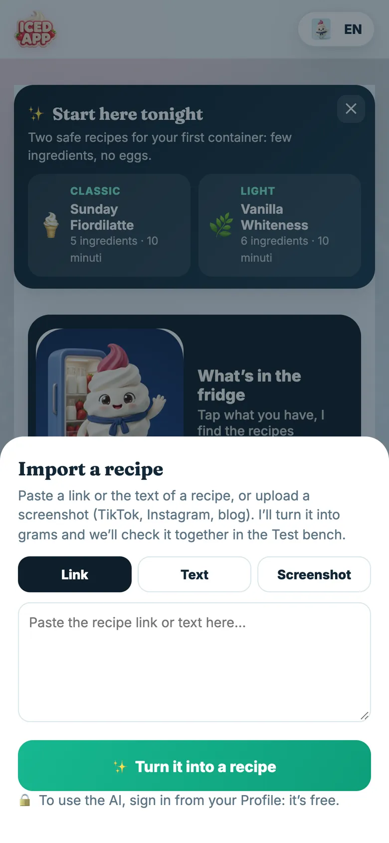 Import from TikTok and the web