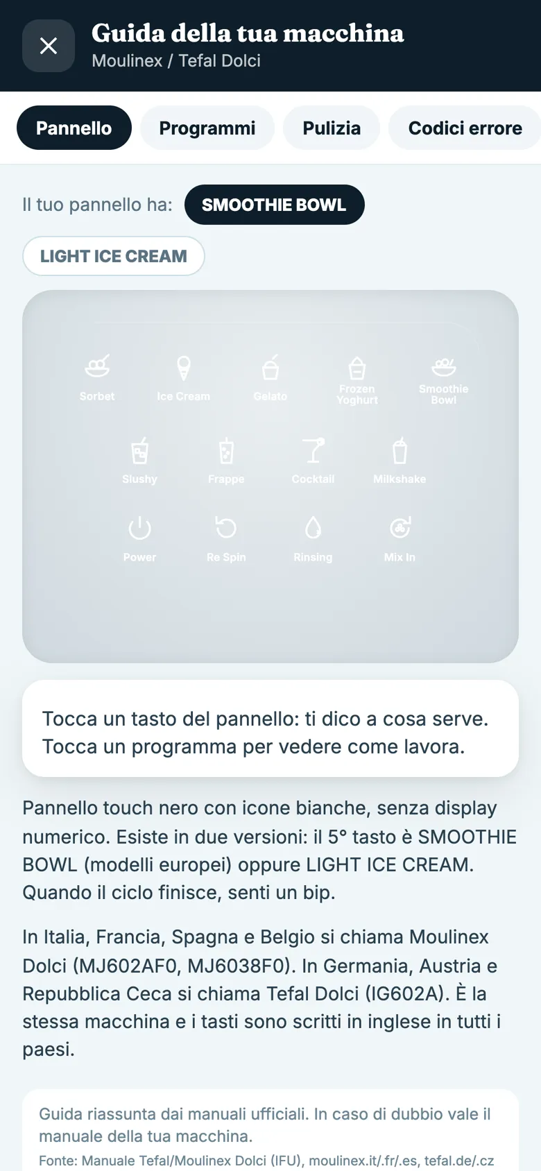 La guida della tua macchina