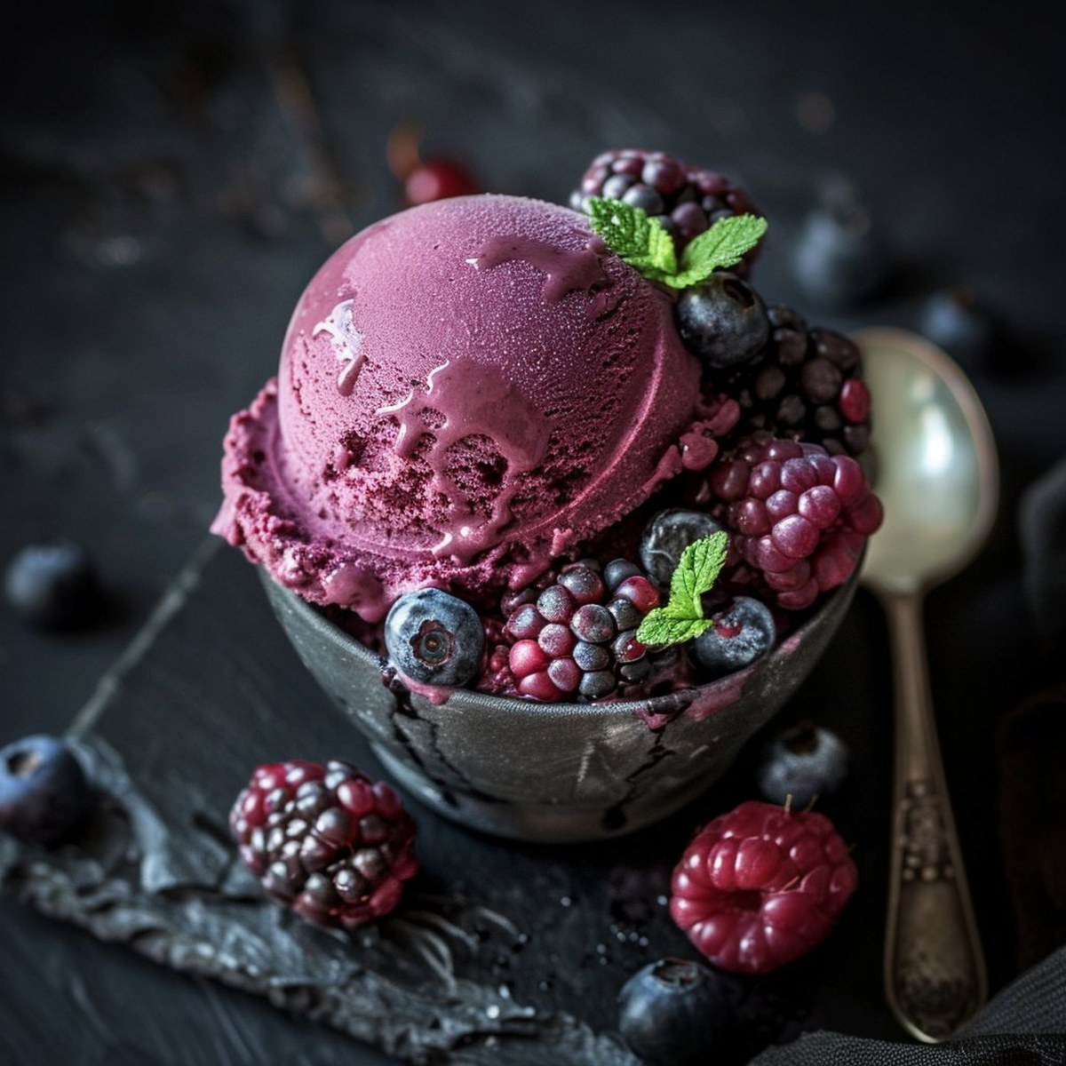 Glace au Chianti et Fruits Rouges