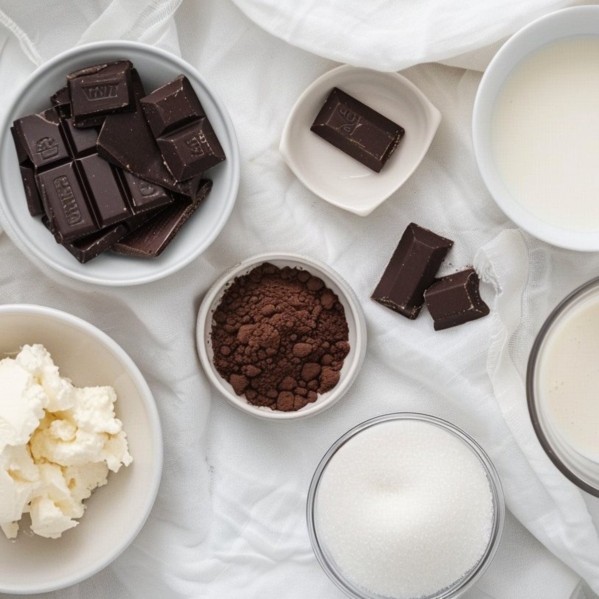 Glace au Chocolat Pudding — Ingrédients