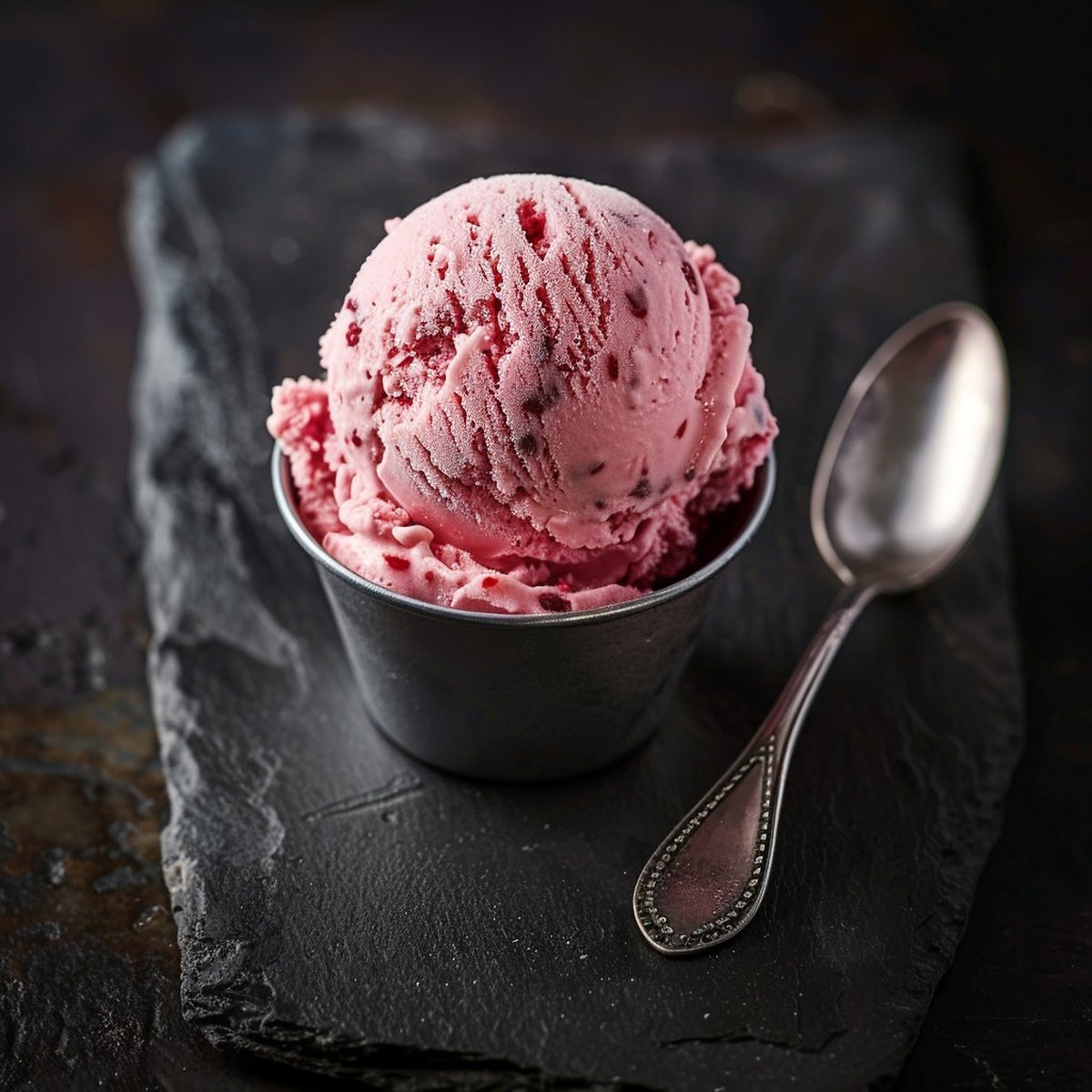 Glace à la Fraise au Lait Concentré
