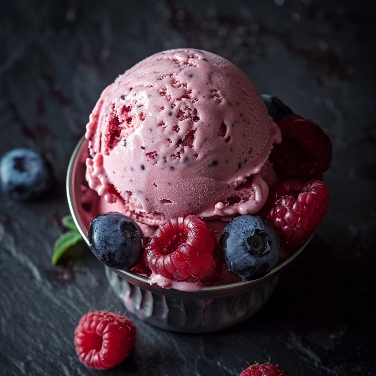Glace Keto Fruits Rouges & Crème