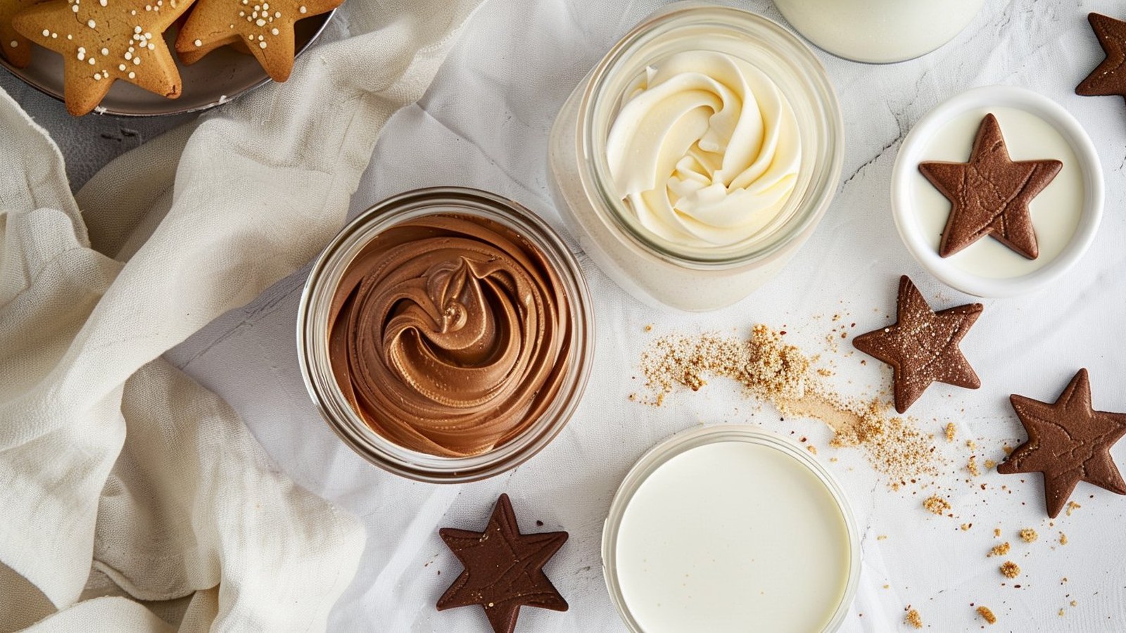 Pan di Stelle Gelato mit Kondensmilch