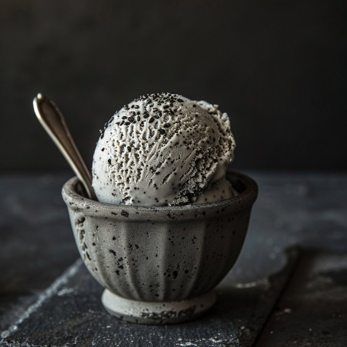 Glace au Sésame Noir — version simple