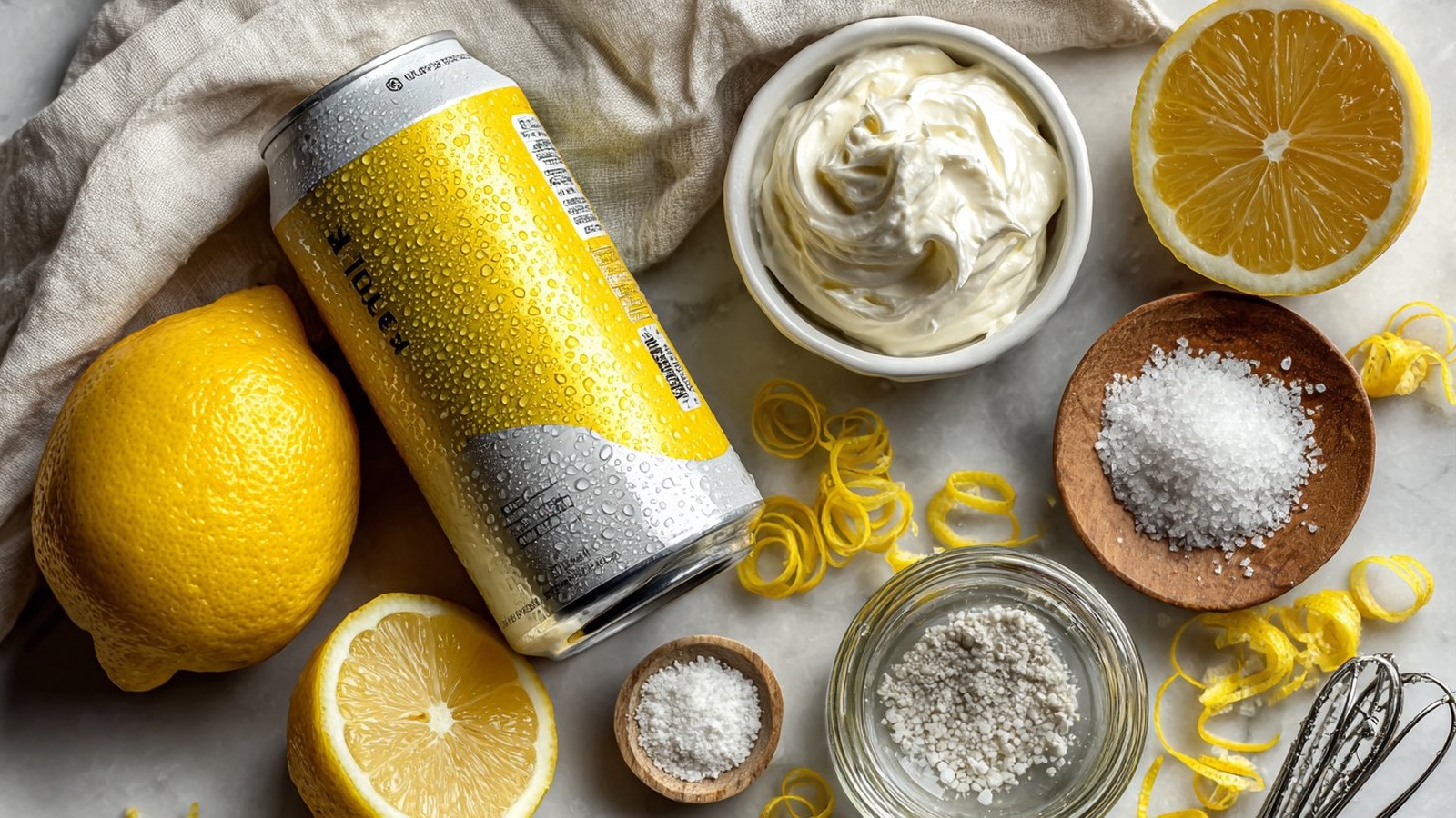 Zitronen-Radler-Sherbet